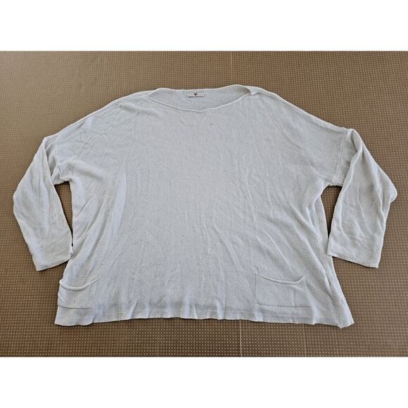 Vintage Womens Wool Blend Sweater Front Pocket Large Made in Italy Oversize - Picture 4 of 14